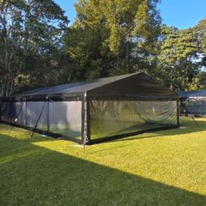 Black Roof with Clear Sides Frame Tent - 7M X 12M